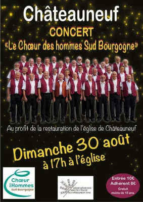 Concert du Chœur des Hommes Sud Bourgogne 