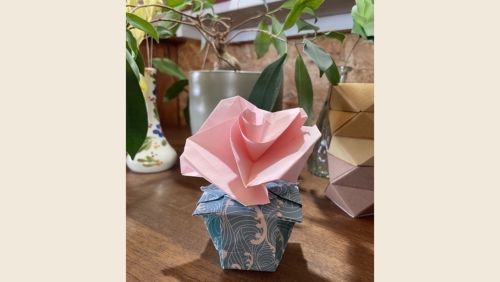 Atelier collectif d’origami : Potée fleurie