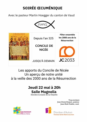 Conférence "Fêter les 1700 ans du Concile de Nicée et les 2000 ans de la résurrection du Christ"