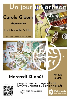 Un Jour, Un Artisan : Carole Giboni : Aquarelles