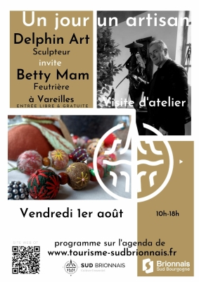 Un Jour, Un Artisan : Pascal Delphin, Sculptures et ferronnerie d'art et son invitée Betty Mam, feutrière