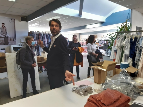 Visite de l'entreprise Textile Indémaillable - Lingerie Le Chat