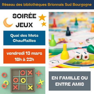 Soirée jeux à la médiathèque