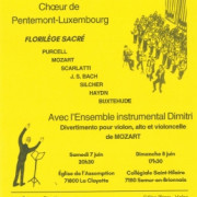 Florilège de chants sacrés des XVII et XVIIIème siècles