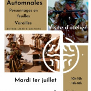 Un Jour, Un Artisan : Martine Taupin, Personnages en Feuilles
