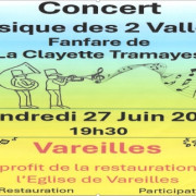 Concert Musique des 2 Vallons - fanfare de la Clayette Tramayes